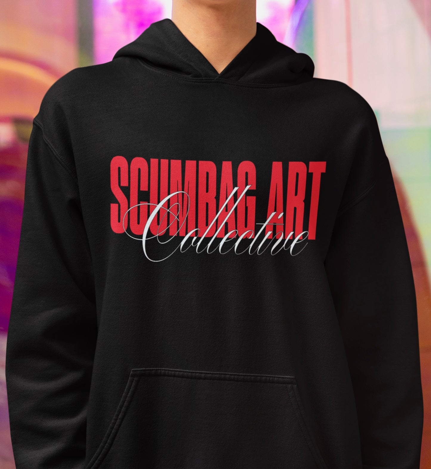 Elegant Hoodie with Scumbag Art Collective Print for Cozy Style