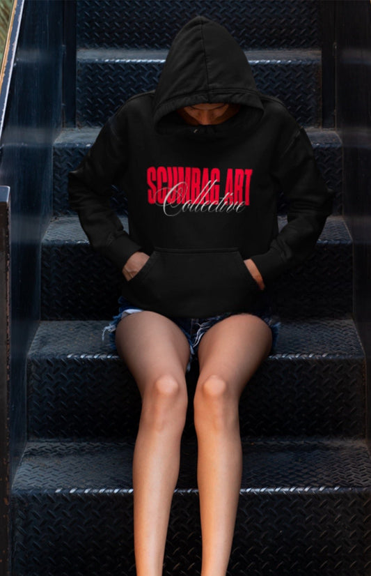 Elegant Hoodie with Scumbag Art Collective Print for Cozy Style