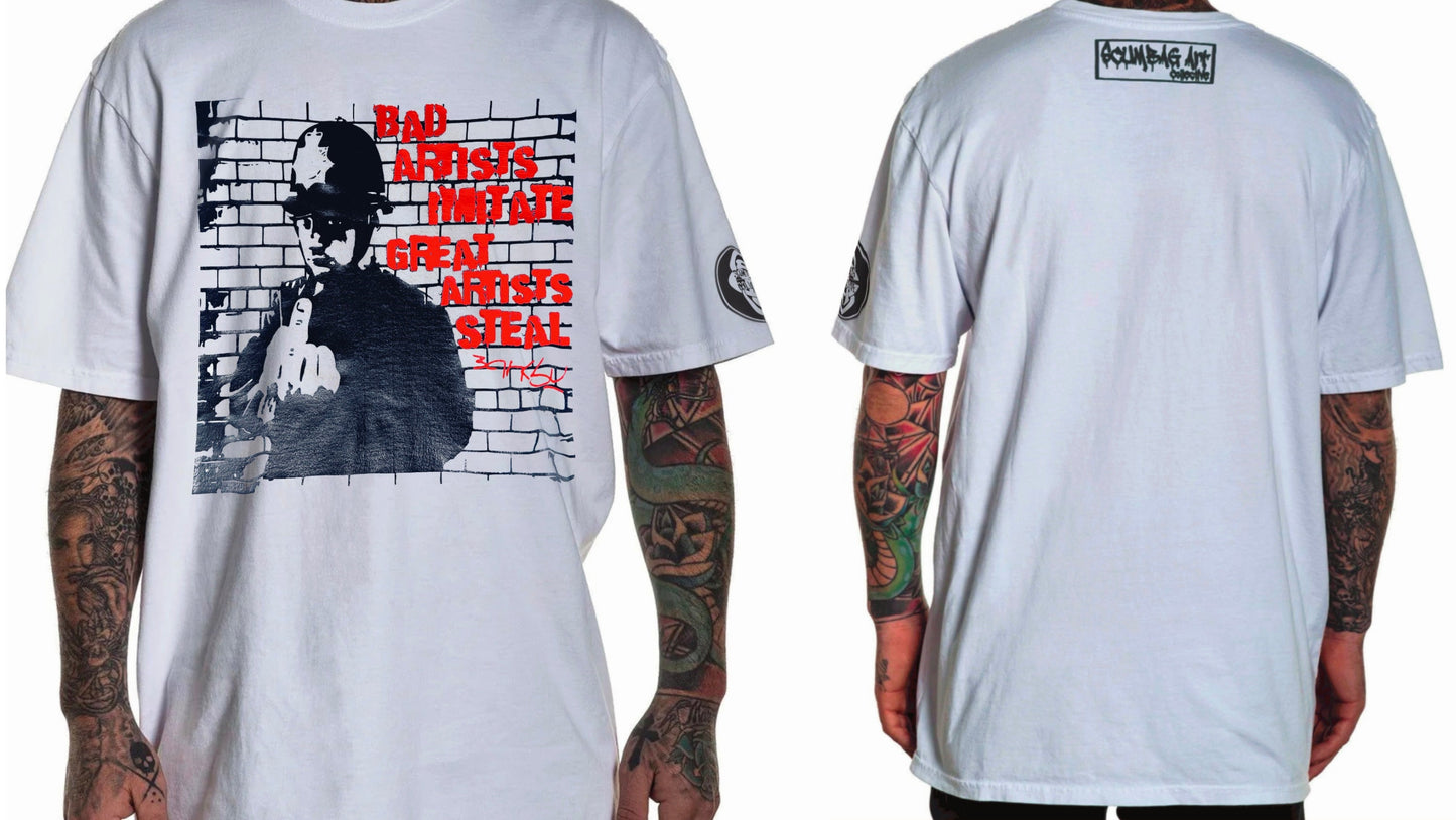 Banksy Inspired T-Shirt from Scumbag Art Collective